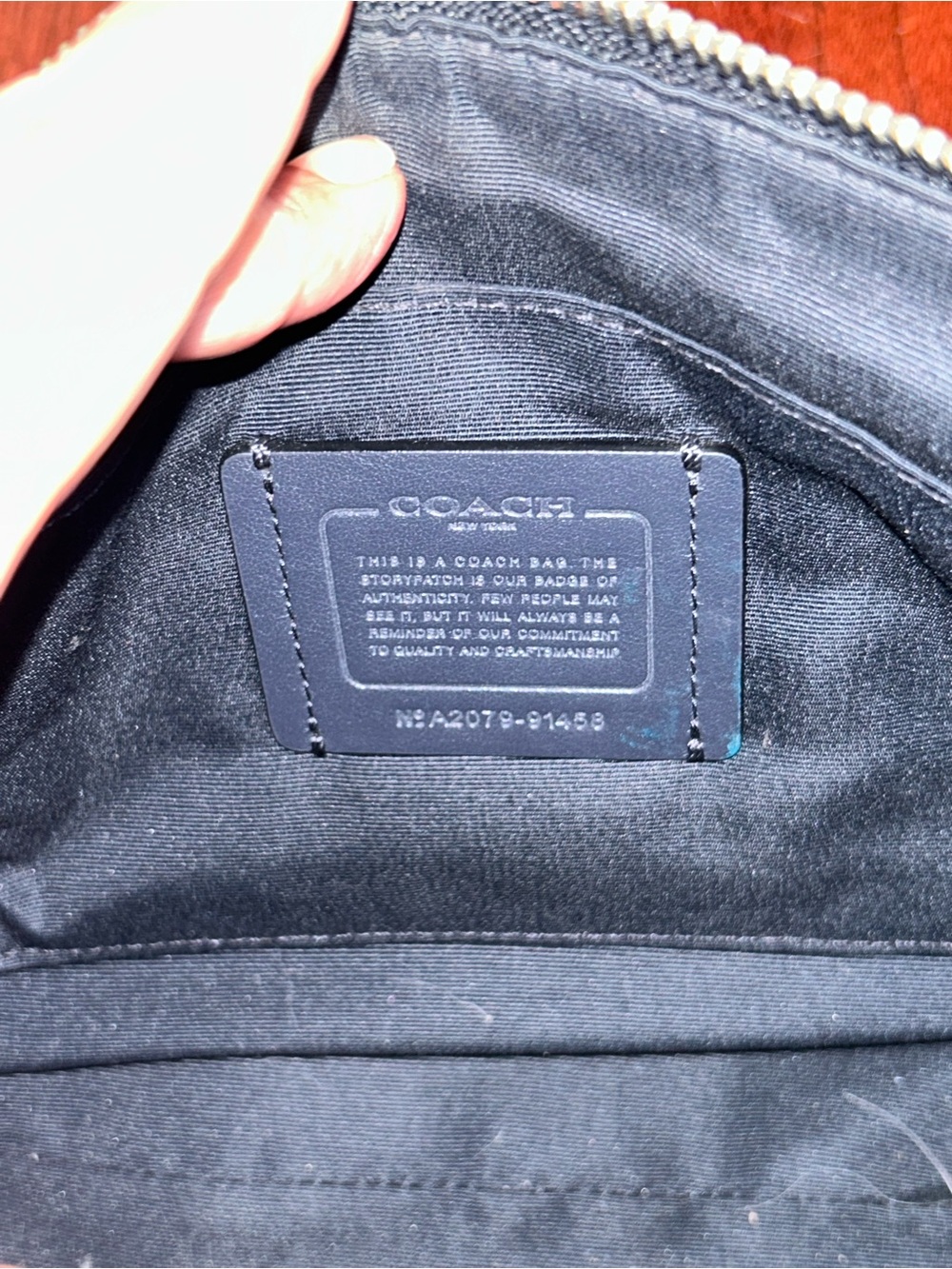 Coach Denim Mia two-Toned Crossbody Bag 91458 - Picture 10 of 13